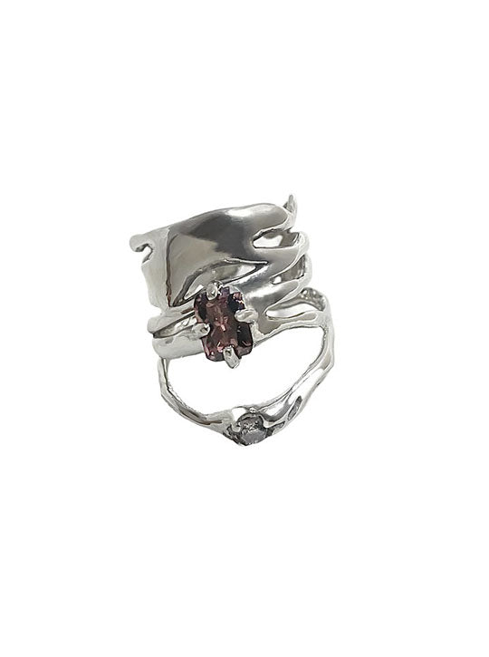 AGORIA ADJUSTABLE RING ARGENT 925