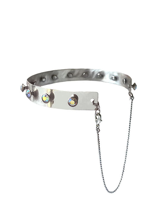 COLLAR A STRASS ARGENT 925